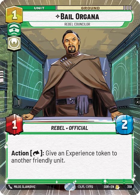 Bail Organa - SOR - 358 - Rare - Hyperspace