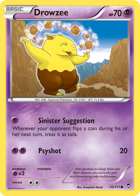 Drowzee - 035/111 - Furious Fists