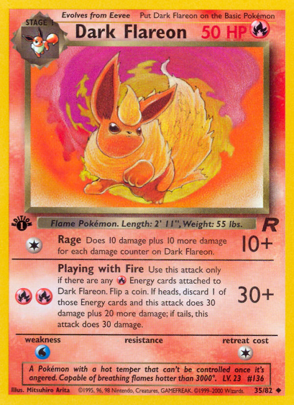 Dark Flareon - 35/82 - Team Rocket