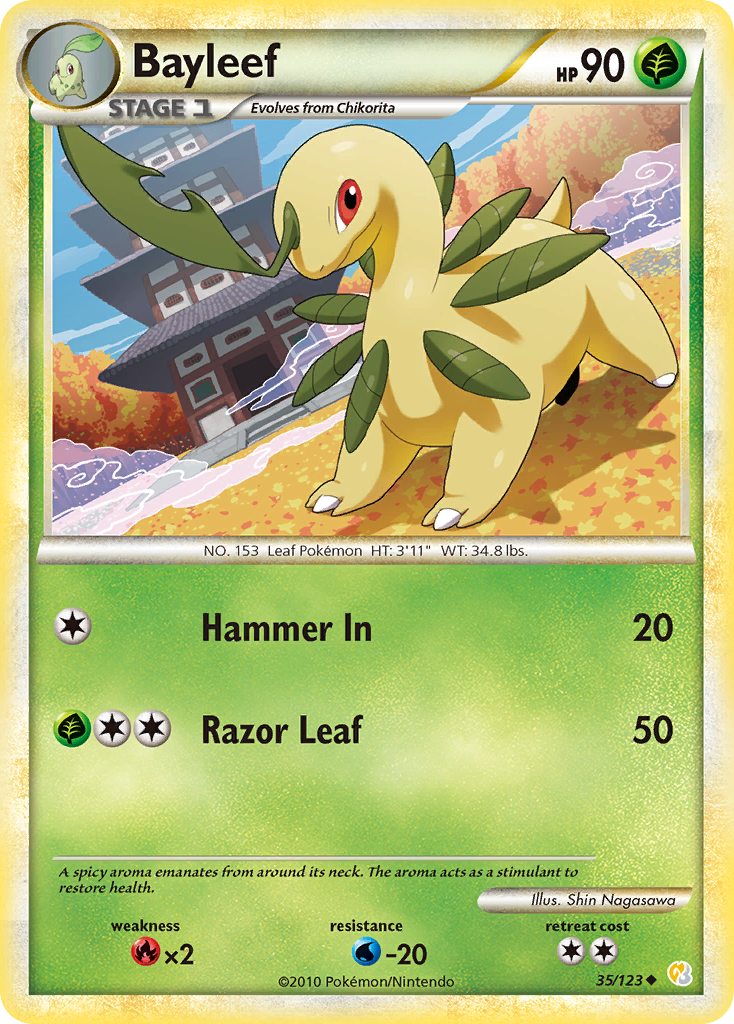 Bayleef - 035/123 - HeartGold & SoulSilver