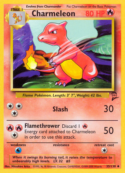 Charmeleon - 035/130 - Base Set 2