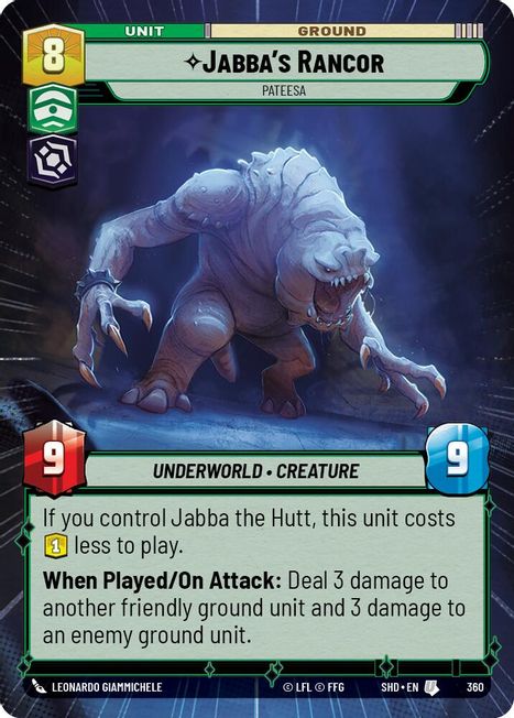 Jabba's Rancor - SHD - 360 - Uncommon - Hyperspace