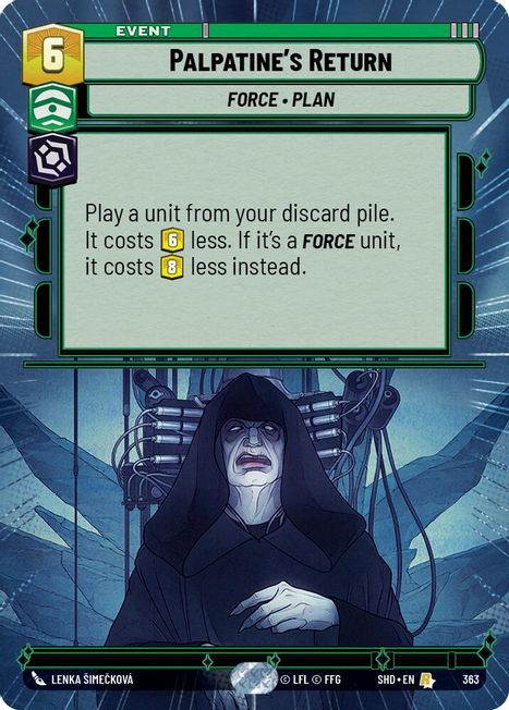 Palpatine's Return - SHD - 363 - Rare - Hyperspace