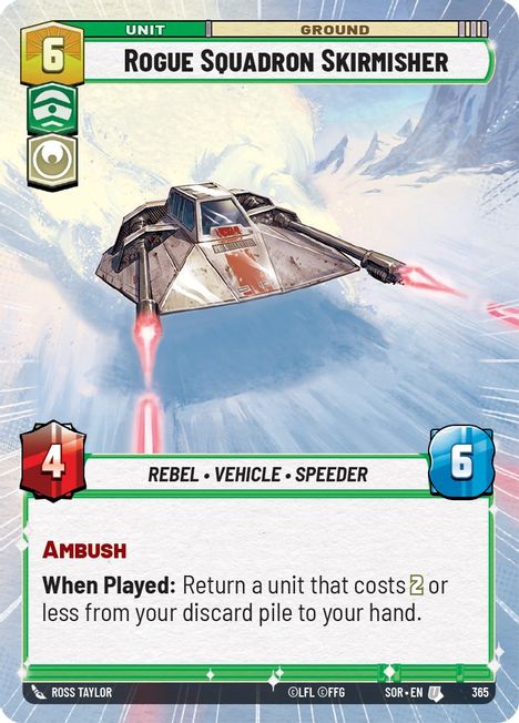 Rogue Squadron Skirmisher - SOR - 365 - Uncommon - Hyperspace