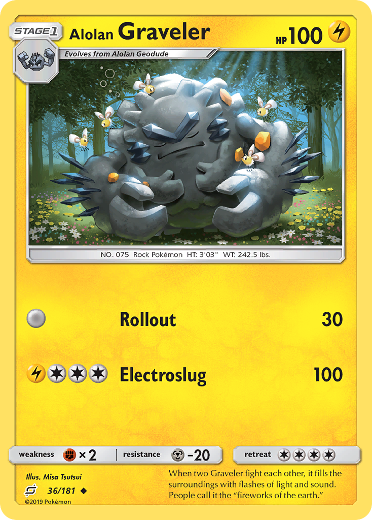 Alolan Graveler - 036/181 - Team Up