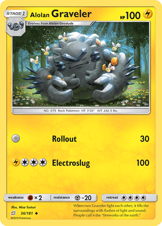 Alolan Graveler - 036/181 - Team Up