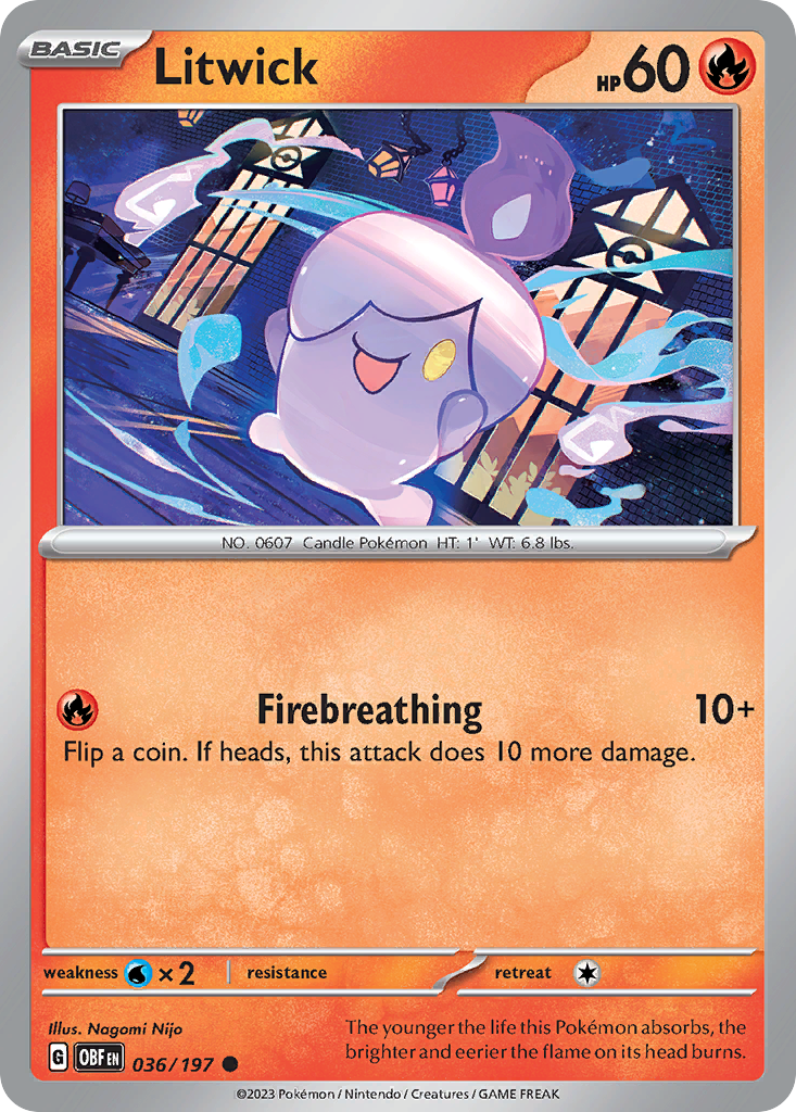 Litwick - 036/197 - Obsidian Flames