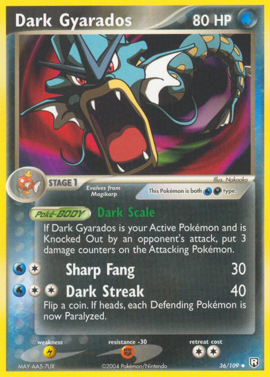 Dark Gyarados - 036/109 - Team Rocket Returns