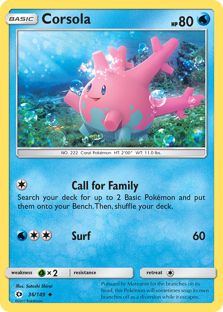 Corsola - 036/149 - Sun & Moon