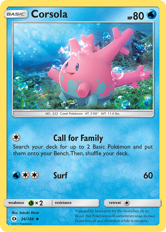 Corsola - 036/149 - Sun & Moon