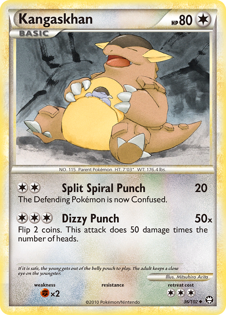 Kangaskhan - 036/102 - HS—Triumphant