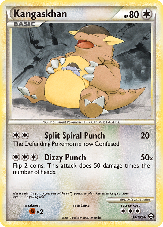 Kangaskhan - 036/102 - HS—Triumphant