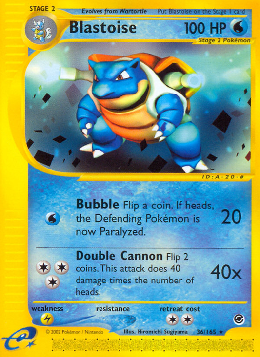 Blastoise - 036/165 - Expedition Base Set