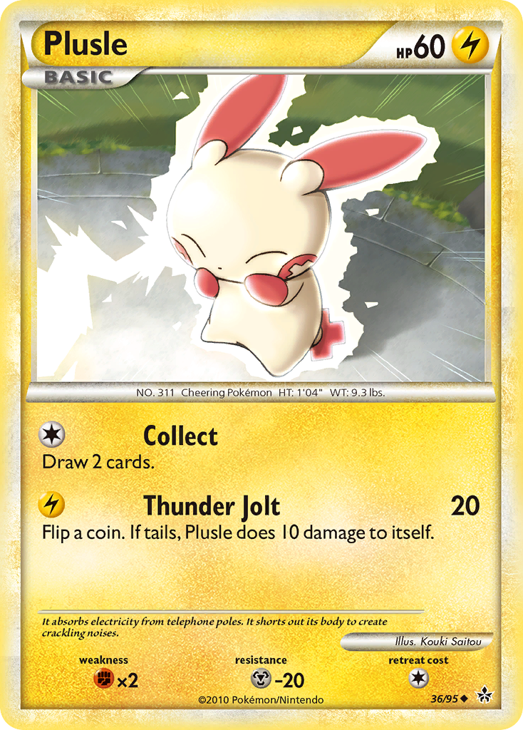 Plusle - 36/95 - HS—Unleashed