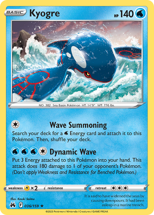 Kyogre - 036/159 - Crown Zenith