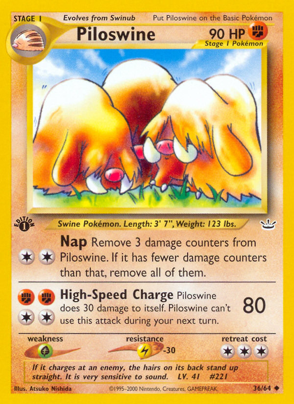 Piloswine - 36/64 - Neo Revelation