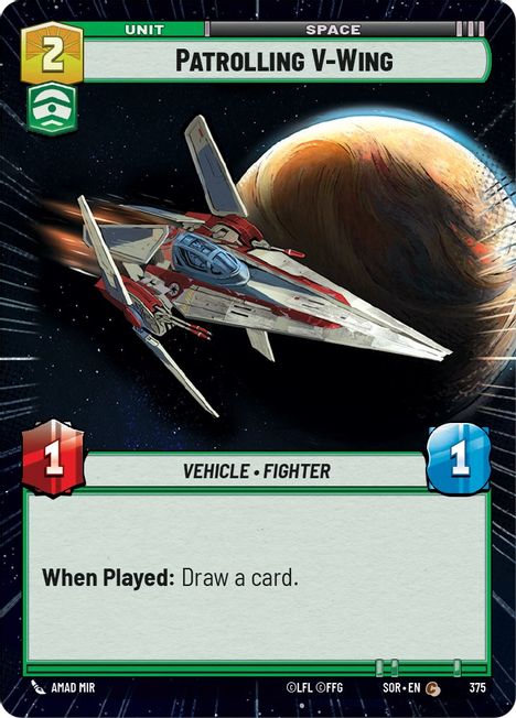 Patrolling V-Wing - SOR - 375 - Common - Hyperspace