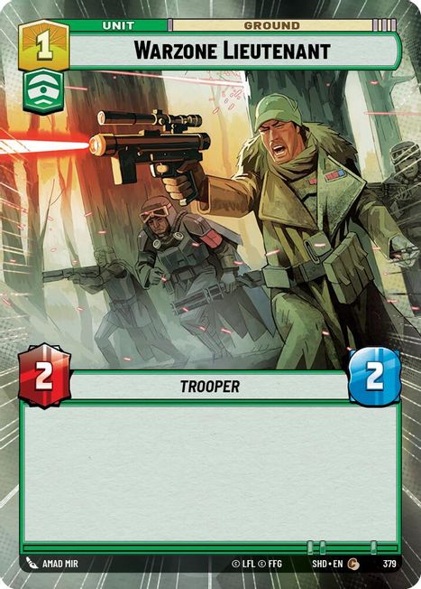 Warzone Lieutenant - SHD - 379 - Common - Hyperspace