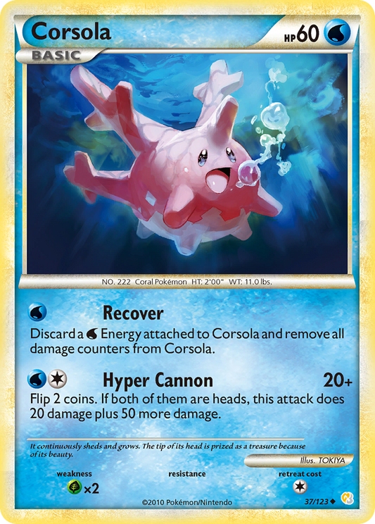 Corsola - 037/123 - HeartGold & SoulSilver