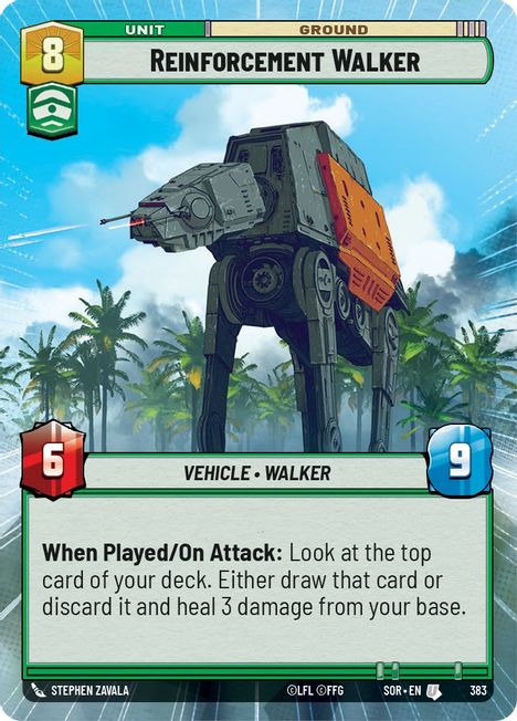 Reinforcement Walker - SOR - 383 - Uncommon - Hyperspace