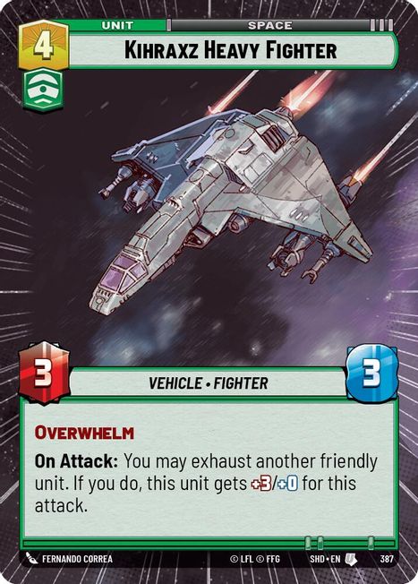 Kihrazx Heavy Fighter - SHD - 387 - Uncommon - Hyperspace