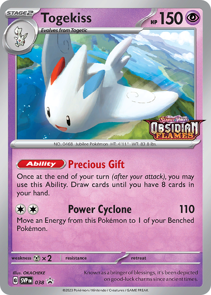 Togekiss - 038/102 - Scarlet & Violet Black Star Promos