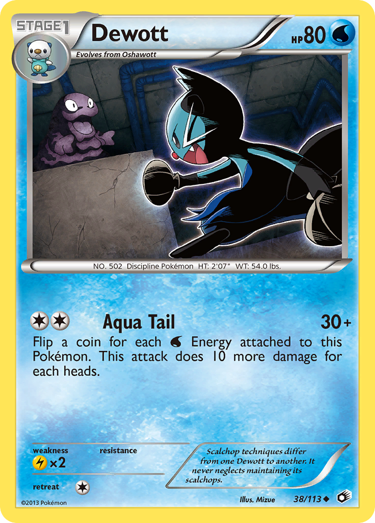 Dewott - 038/113 - Legendary Treasures