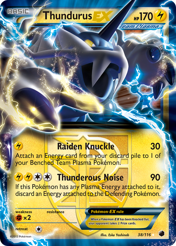 Thundurus-EX - 038/116 - Plasma Freeze