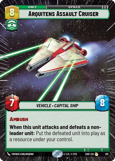 Arquitens Assault Cruiser - SHD - 391 - Rare - Hyperspace