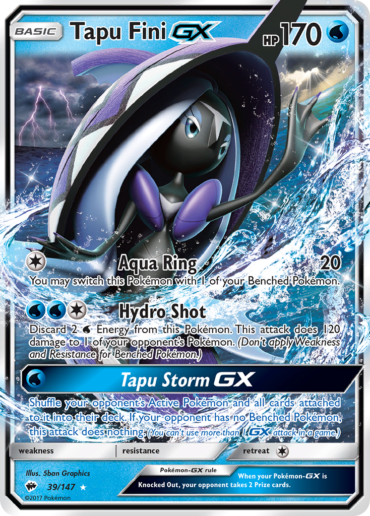 Tapu Fini-GX - 039/147 - Burning Shadows