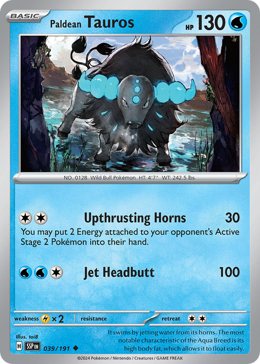 Paldean Tauros - 039/191 - Surging Sparks