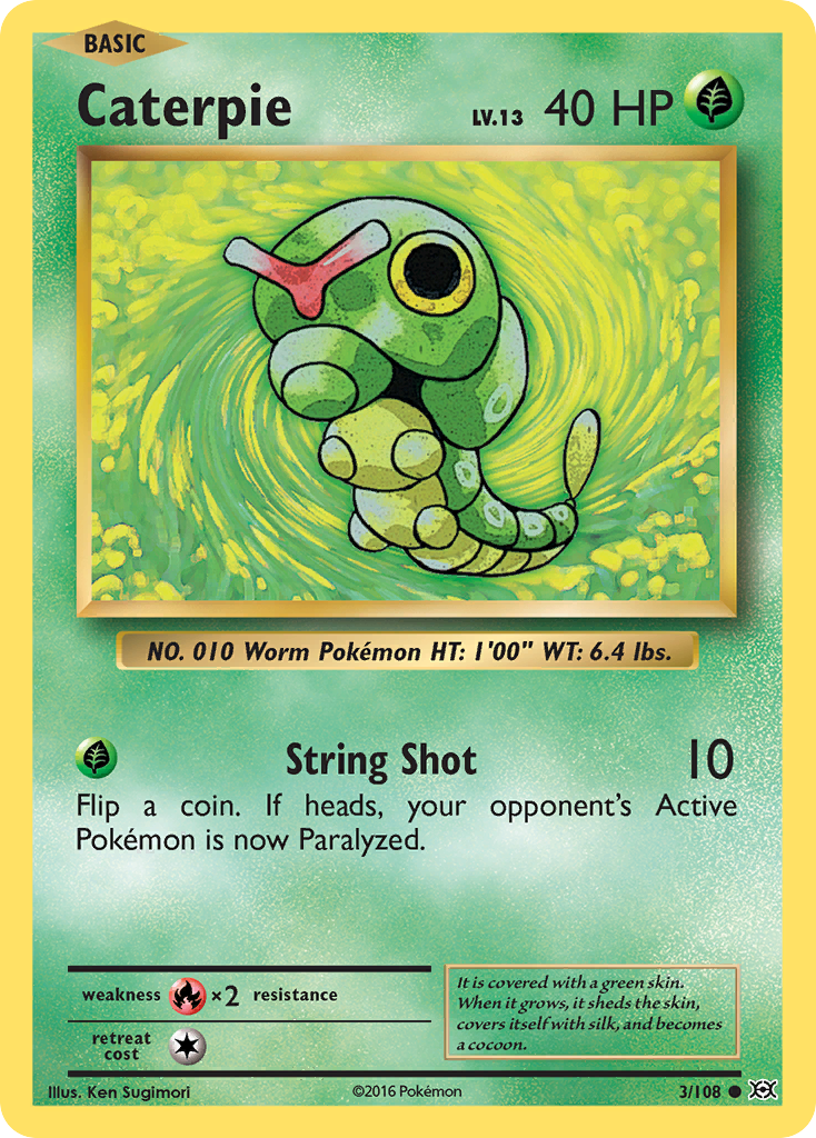 Caterpie - 003/108 - Evolutions