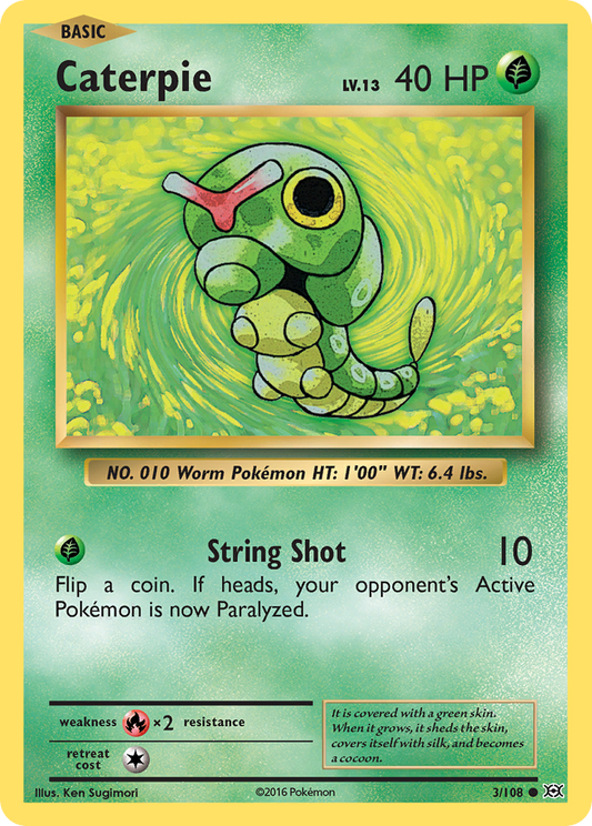 Caterpie - 003/108 - Evolutions