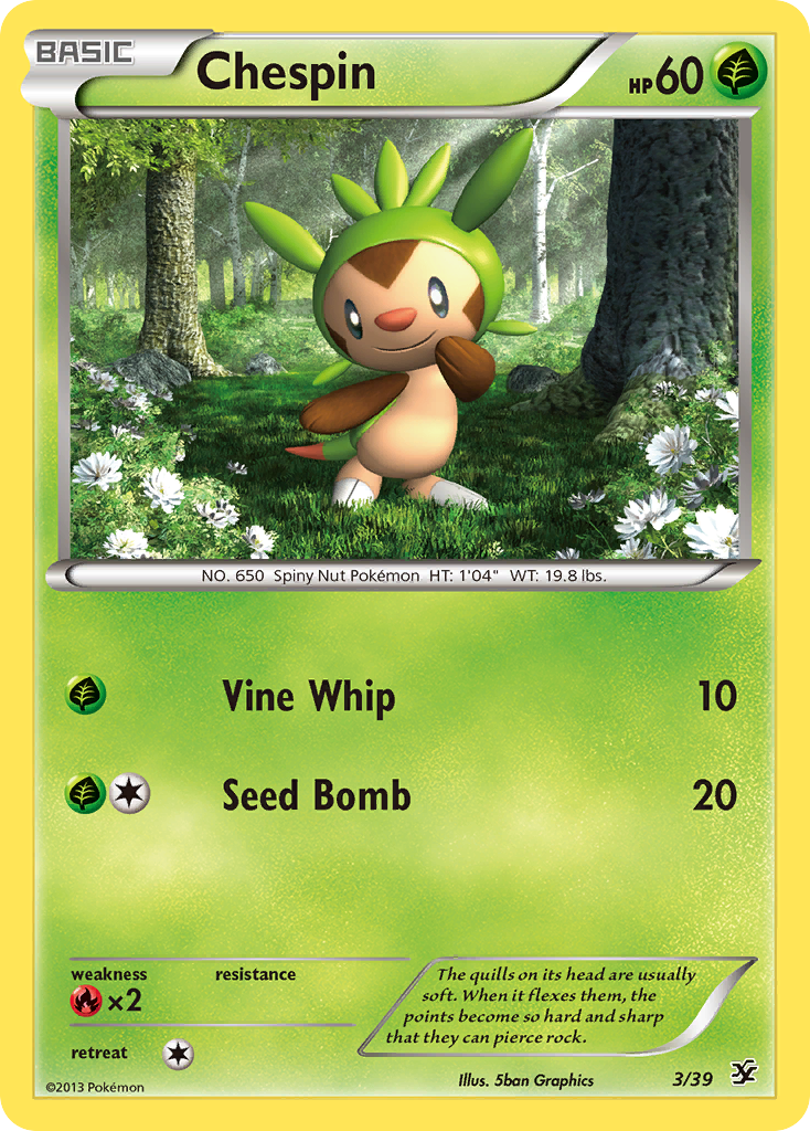 Chespin - 03/39 - Kalos Starter Set