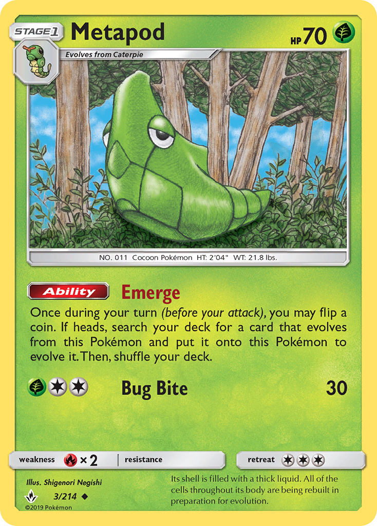 Metapod - 003/214 - Unbroken Bonds