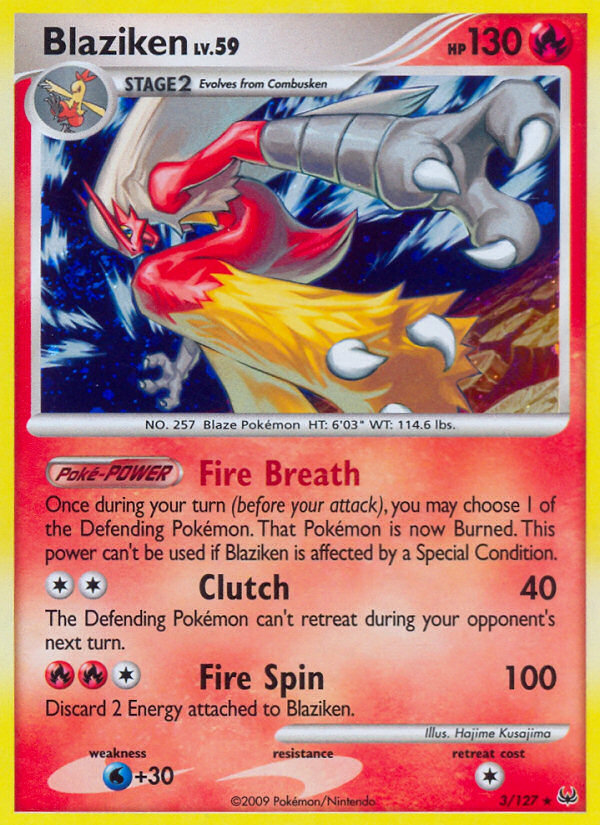 Blaziken - 003/127 - Platinum