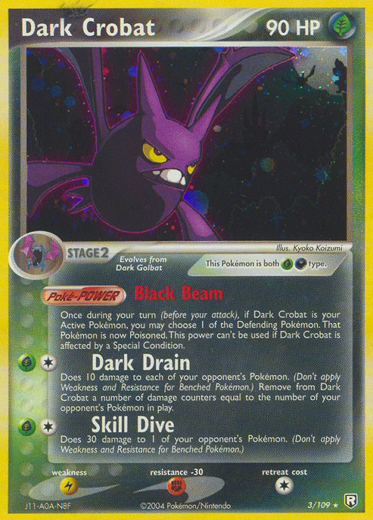 Dark Crobat - 003/109 - Team Rocket Returns