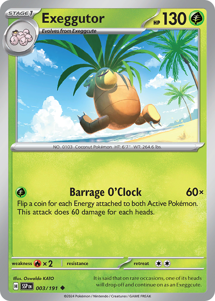 Exeggutor - 003/191 - Surging Sparks