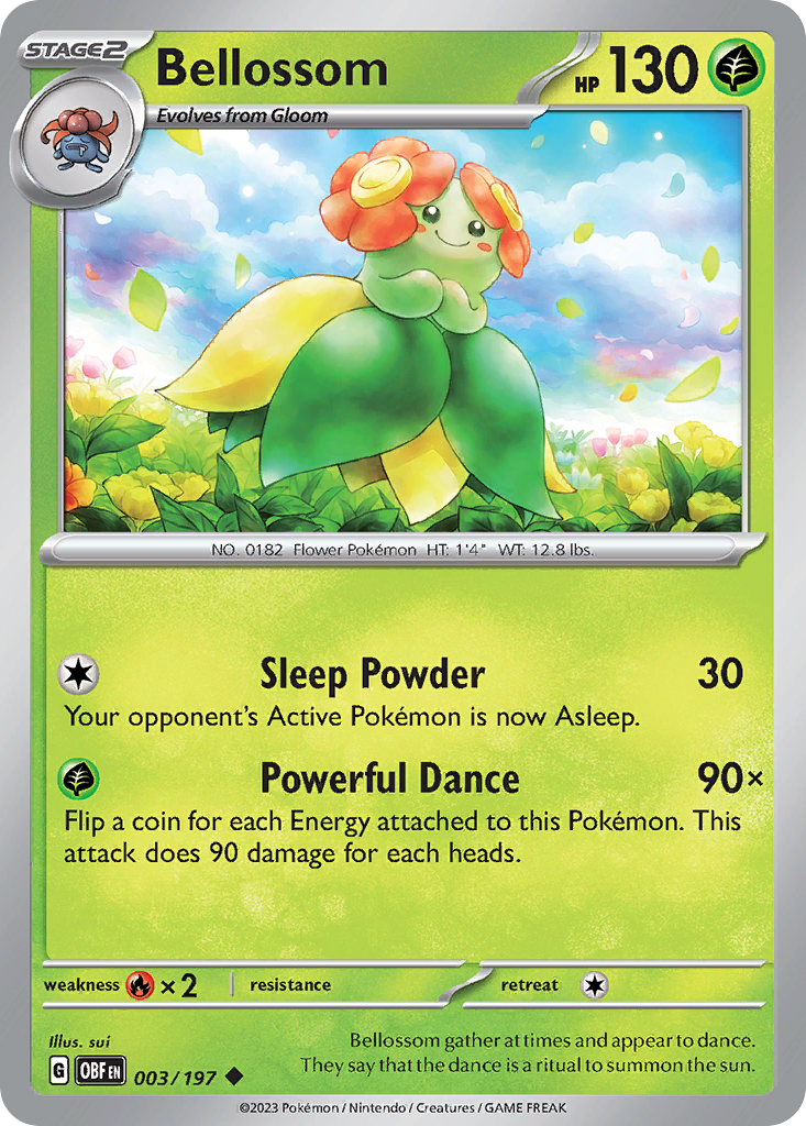 Bellossom - 003/197 - Obsidian Flames