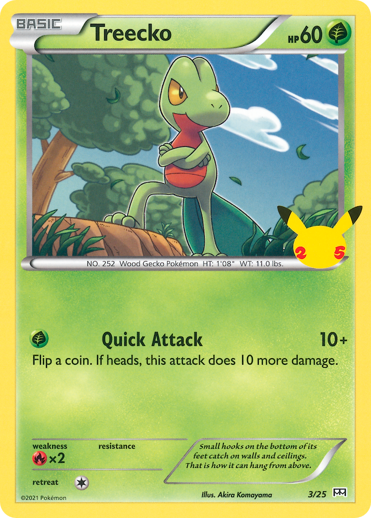 Treecko - 03/25 - McDonald's Collection 2021