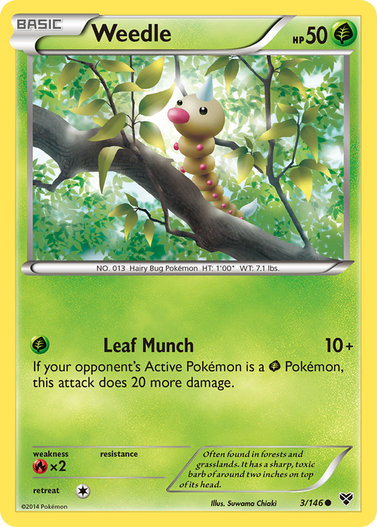 Weedle - 003/146 - XY