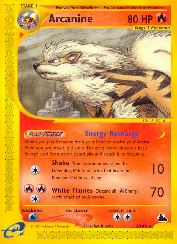 Arcanine - 003/144 - Skyridge