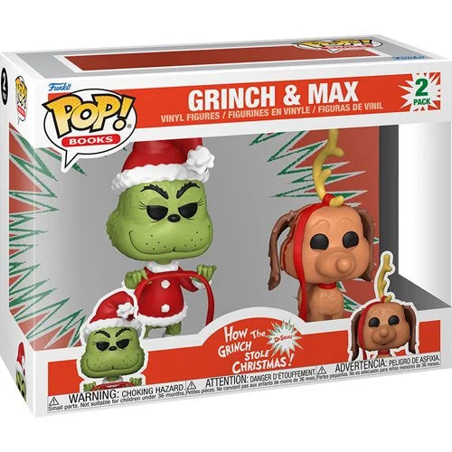 How the Grinch Stole Christmas Grinch and Max Funko Pop! Vinyl Figure 2-Pack