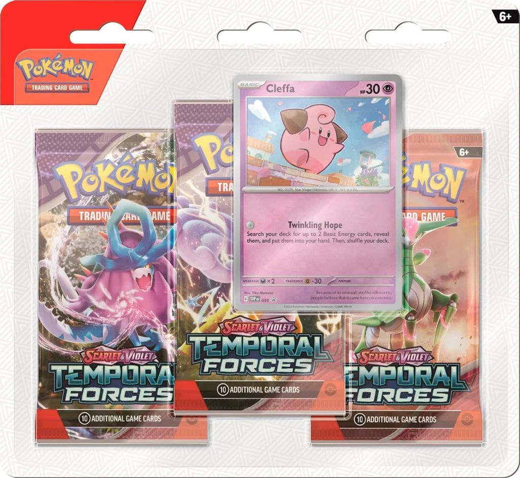 Pokemon SV5 Temporal Forces 3pk Blister