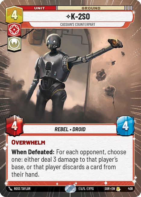 K-2SO - SOR - 408 - Rare - Hyperspace