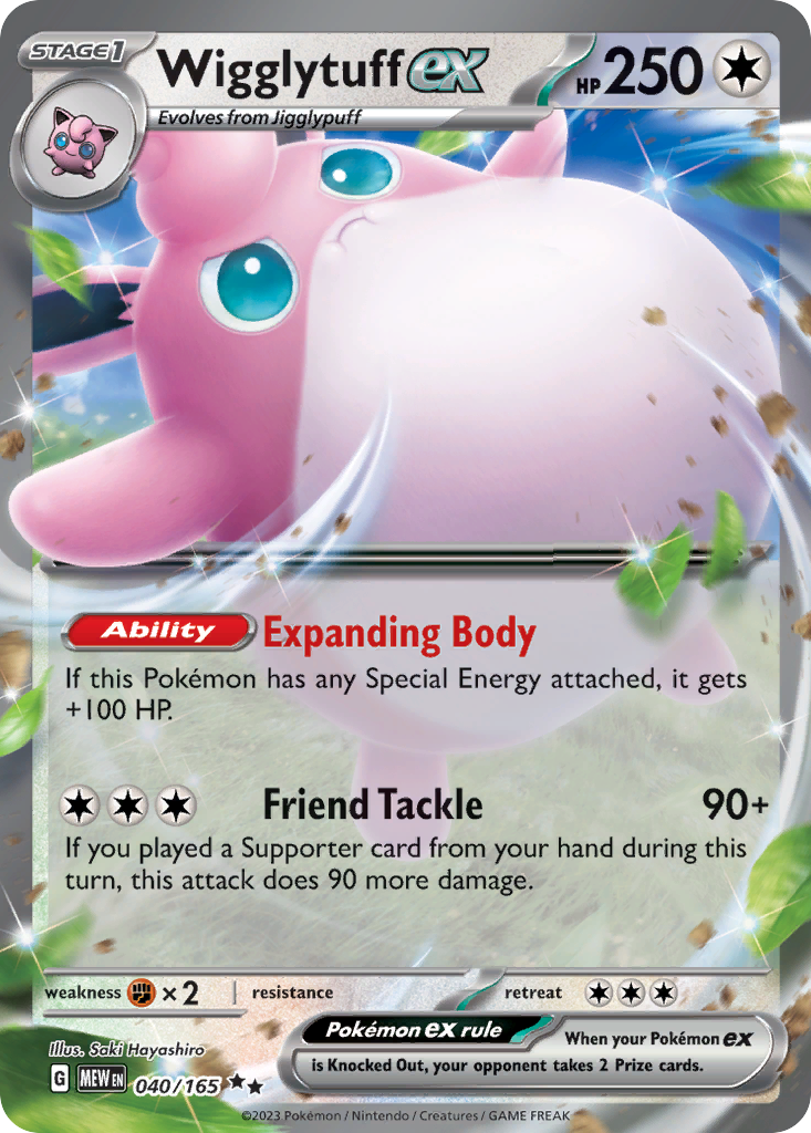 Wigglytuff ex - 040/165 - 151