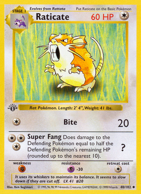 Raticate - 040/102 - Base