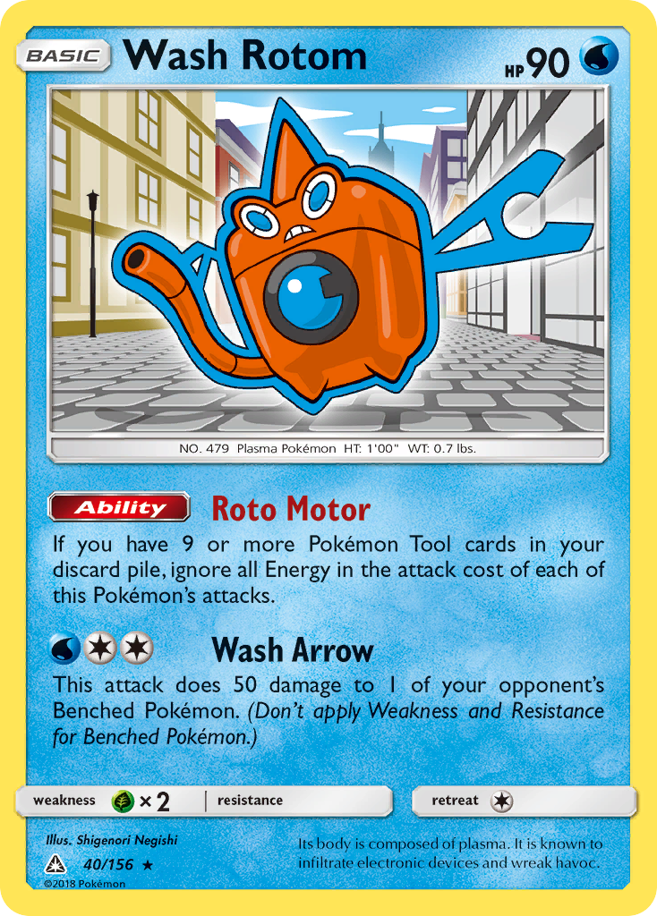 Wash Rotom - 040/156 - Ultra Prism