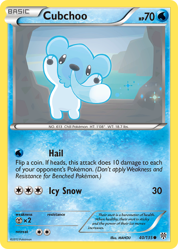 Cubchoo - 040/135 - Plasma Storm