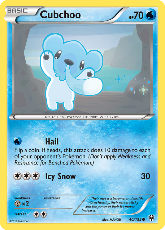 Cubchoo - 040/135 - Plasma Storm